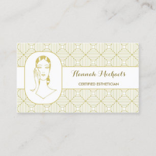 Carte De Rendez-vous Nomination d'une femme Esthétique certifiée White 