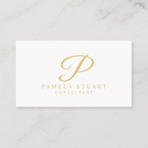 Carte De Rendez-vous Nomination professionnelle Gold et White