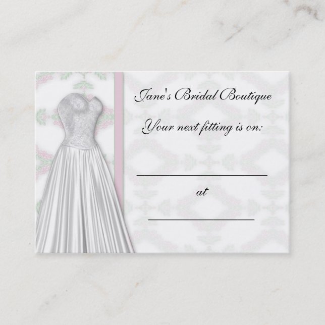 Carte de rendez-vous nuptiale (Devant)
