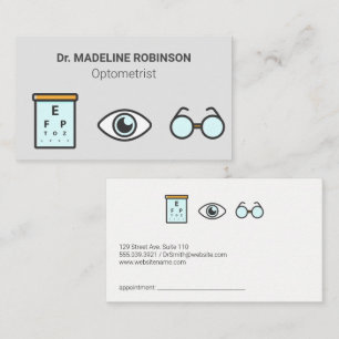 Carte De Rendez-vous Optométriste   Graphique Médicale