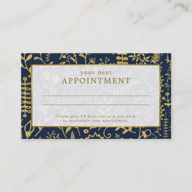 Carte de rendez-vous Oriental Gold Boho (Devant)