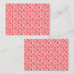 Carte De Rendez-vous Papier cadeau rouge et orange avec un motif géomét