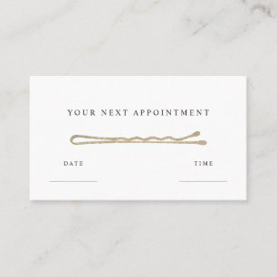 Carte De Rendez-vous Parties scintillant de liste de cheveux Bobby Pin