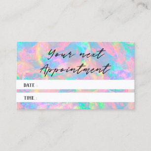 carte de rendez-vous pastel opal