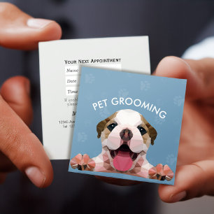 Carte De Rendez-vous Petit Pog Chien Soins pour animaux de compagnie Gr