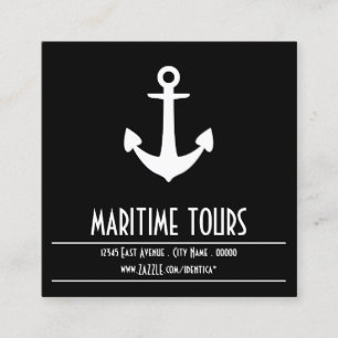 Carte De Rendez-vous photo nautique carrée d'instagram d'ancre