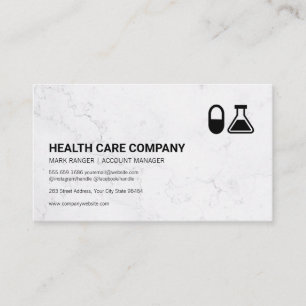 Carte De Rendez-vous Pilule et bécher   Pharmaceutique