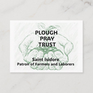 Carte De Rendez-vous "Plough Pray Trust" Saint Isidore Reminder Card
