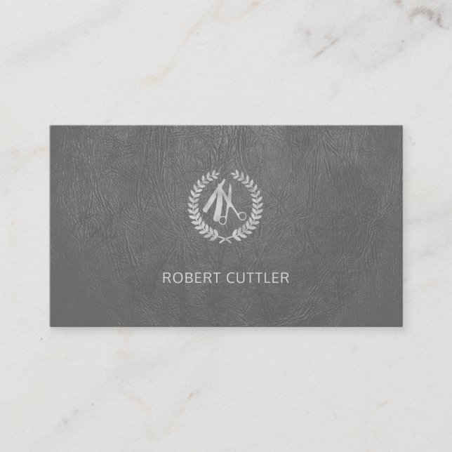 Carte de rendez-vous pour le logo en argent de lux (Devant)