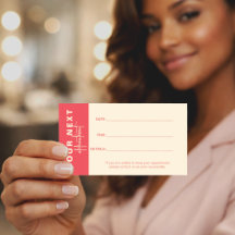 Carte de rendez-vous pour salon Rose & Ivory | Min