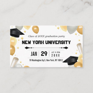 Carte de rendez-vous pour un diplôme