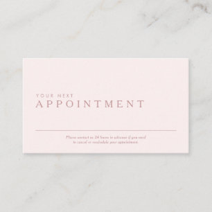 Carte de rendez-vous professionnelle et minimale