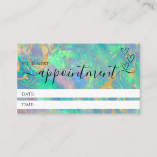 Carte de rendez-vous professionnelle moderne Opal 
