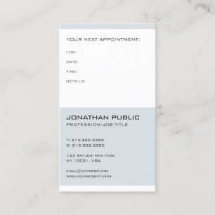 Carte De Rendez-vous Rappel de docteur Dentist Elegant Modern