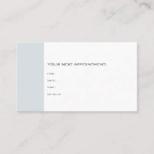 Carte De Rendez-vous Rappel de docteur Dentist Therapist Chic