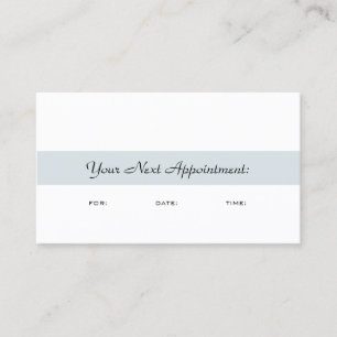 Carte De Rendez-vous Rappel de nomination Modèle manuscrit élégant