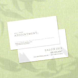 Carte De Rendez-vous Rappel de nomination professionnelle simple