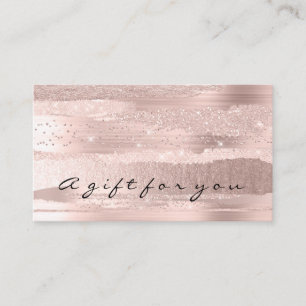 Carte De Rendez-vous Rose de beauté maquillage Gold Simply Gift