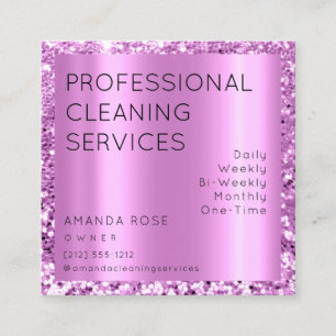 Carte De Rendez-vous Rose professionnel Purpl de résidence de service