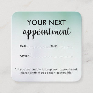 Carte De Rendez-vous Salon de Beauté Modern Gradient