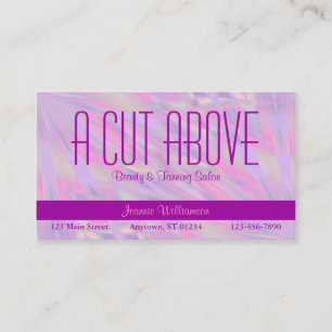 Carte De Rendez-vous Salon de beauté pourpre