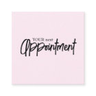 Salon de beauté rose simple et élégant