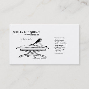 Carte De Rendez-vous Salon de massage/carte de visite de