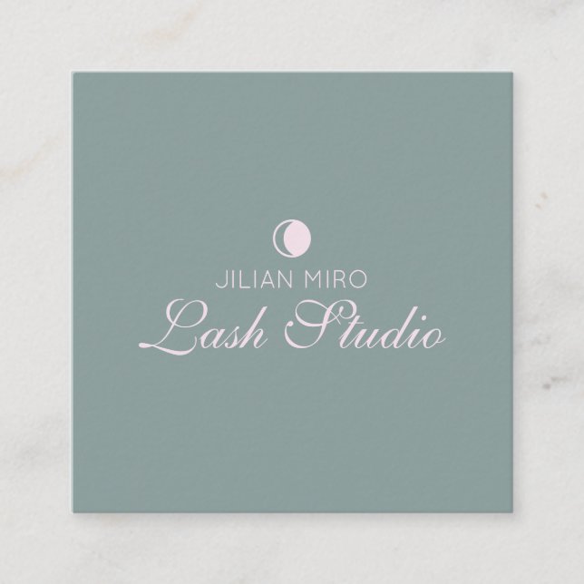 Carte De Rendez-vous Salon moderne Beauté Eyelash Studio (Devant)