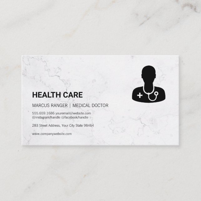 Carte De Rendez-vous Santé | Icône Docteur Médicale (Devant)