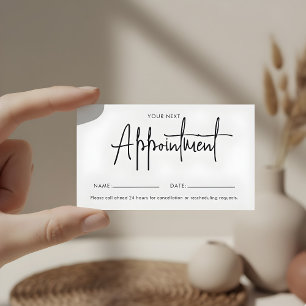 Carte de rendez-vous signature de script minimal