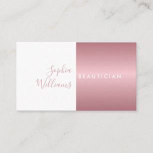 Carte de rendez-vous simple et moderne Rose Gold e