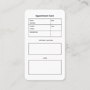 Carte de rendez-vous simple pour un médecin noir e
