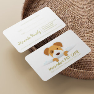 Carte De Rendez-vous Soins aux animaux Siège Toilettage et beauté Salon