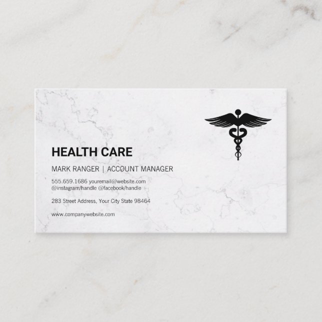 Carte De Rendez-vous Soins de santé  | Symbole médical (Devant)