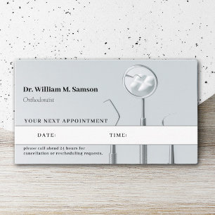 Carte De Rendez-vous Soins dentaires Orthodontiste outils modernes de d