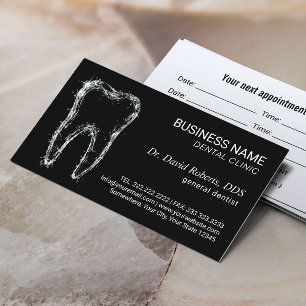 Carte De Rendez-vous Soins dentaires professionnels pour les dents prop