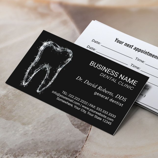 Carte De Rendez-vous Soins dentaires professionnels pour les dents prop (Créateur téléchargé)