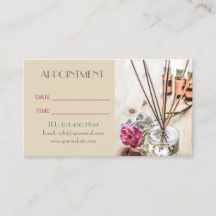 Carte De Rendez-vous SPA Essential Huile Massage Aromathérapie Rendez-v