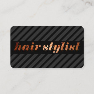 Carte De Rendez-vous Stripes de liste de cheveux