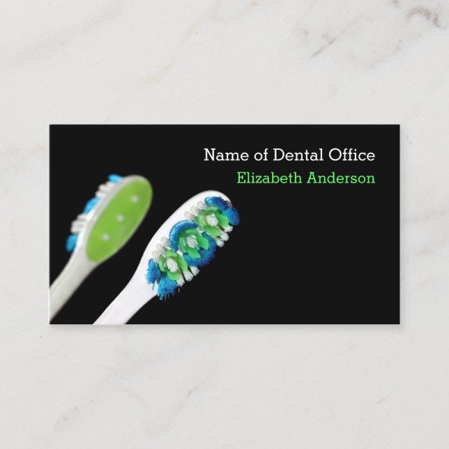 Carte De Rendez-vous Style moderne Dentist Dental Nomination Rappel (Devant)