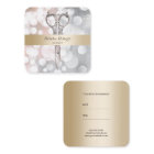 Styliste de cheveux Moderne Silver Gold Salon Rend