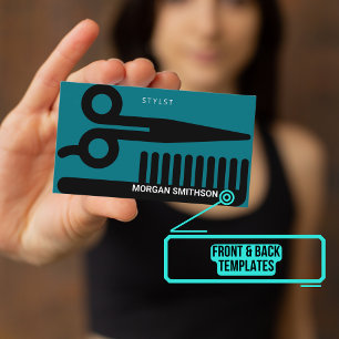 Carte De Rendez-vous Styliste de salons ou barbier moderne