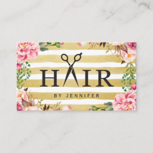 Carte De Rendez-vous Typographie de ciseaux de cheveux créatifs Rendez-