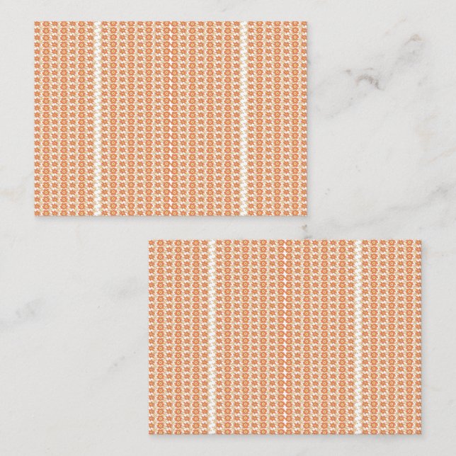 Carte De Rendez-vous Un tapis orange avec un motif texturé est posé à p (Devant / Derrière)