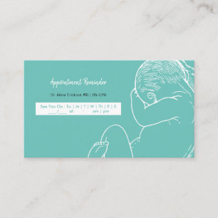 Carte De Rendez-vous Vérification de visite prénatale Simple naissance