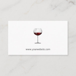 Carte De Rendez-vous Vin   Sommelier   Verre à vin rouge