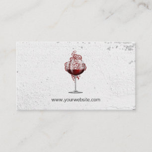 Carte De Rendez-vous Vins de raisin Verre à vin rouge