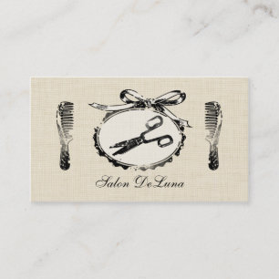 Carte De Rendez-vous Vintage Hair stylist Shears Ciseaux