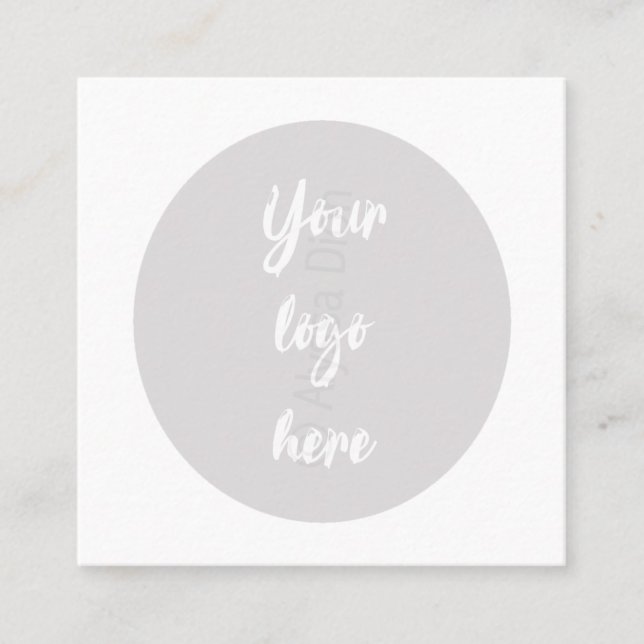 Carte de renvoi élégante (Devant)