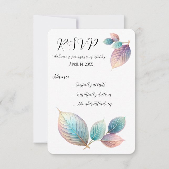 Carte de réponse (Devant)